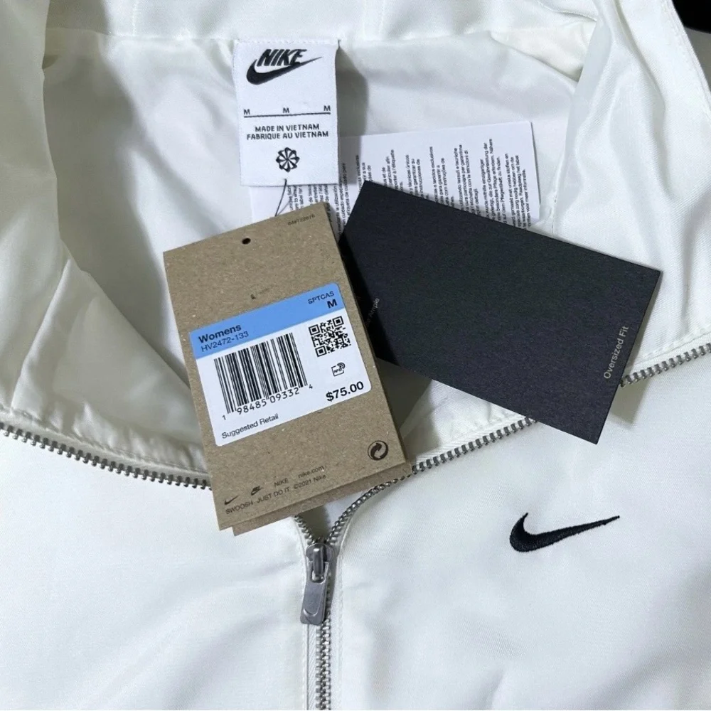 Nike Windrunner Shine Vest Zippered Pockets HV2472-133 Women's Size M - NWT - Picture 2 of 7